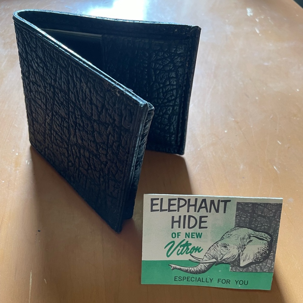 Elephant hide wallet